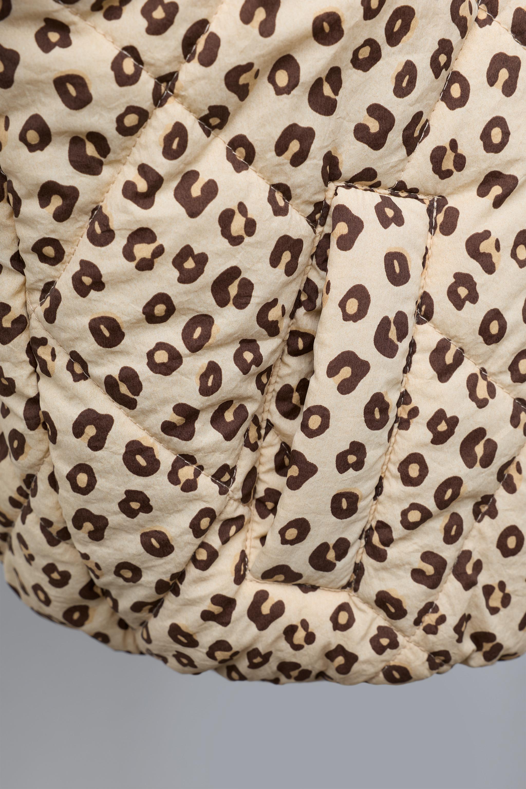 BLOUSON MATELASSÉ ANIMAL PRINT